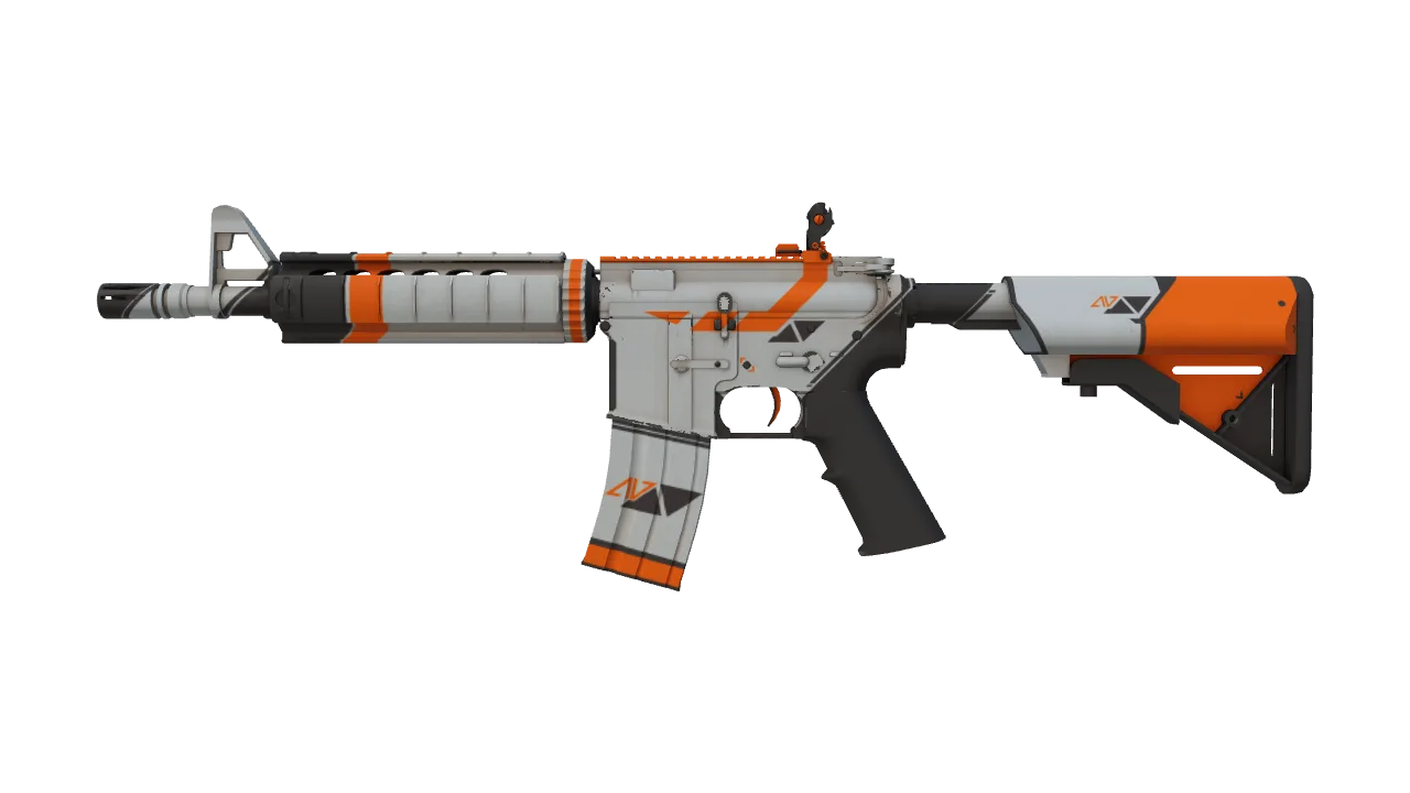 M4A4 | Asiimov (Field-Tested) — Dust II light, front