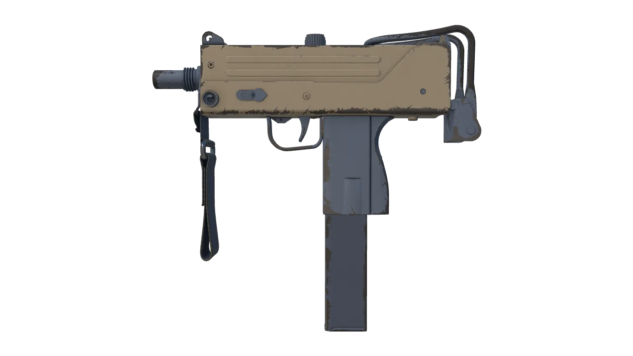 Souvenir MAC-10 | Tornado (Field-Tested) — Dust II light, front