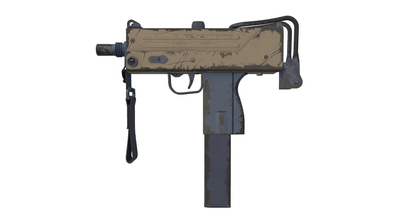 Souvenir MAC-10 | Tornado (Well-Worn) — Dust II light, front
