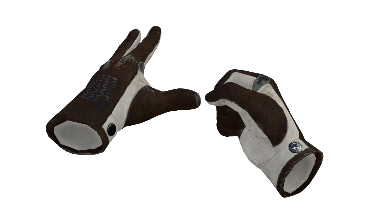 ★ Driver Gloves | Black Tie (Field-Tested) — Dust II light, front