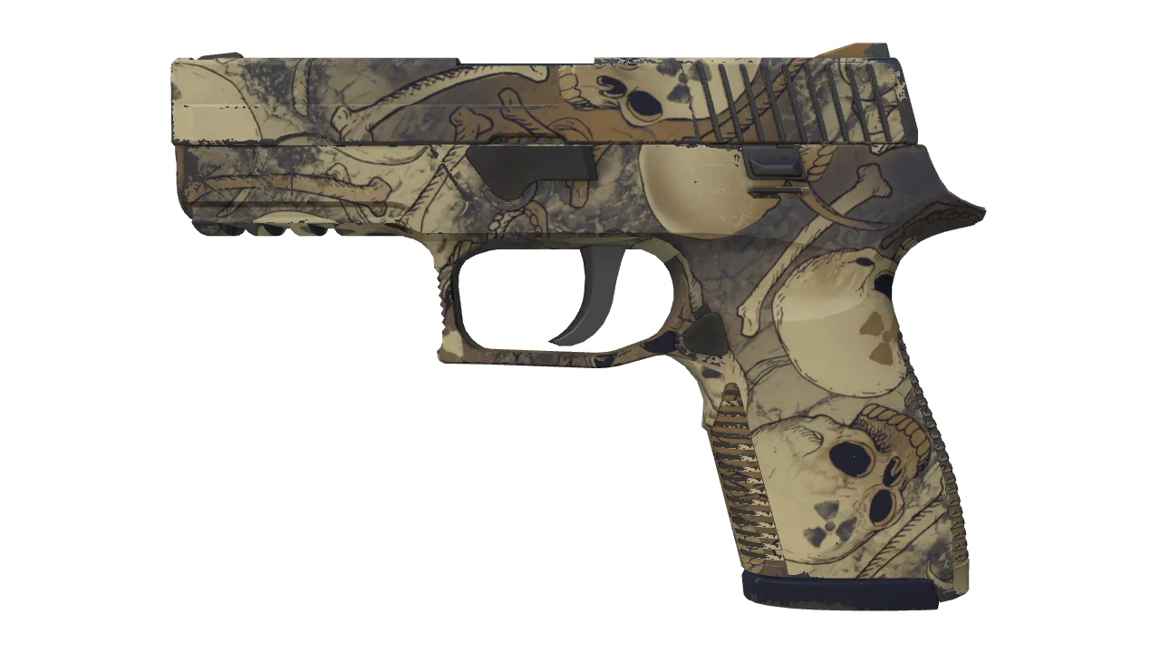 P250 | Contamination (Minimal Wear) — Dust II light, front