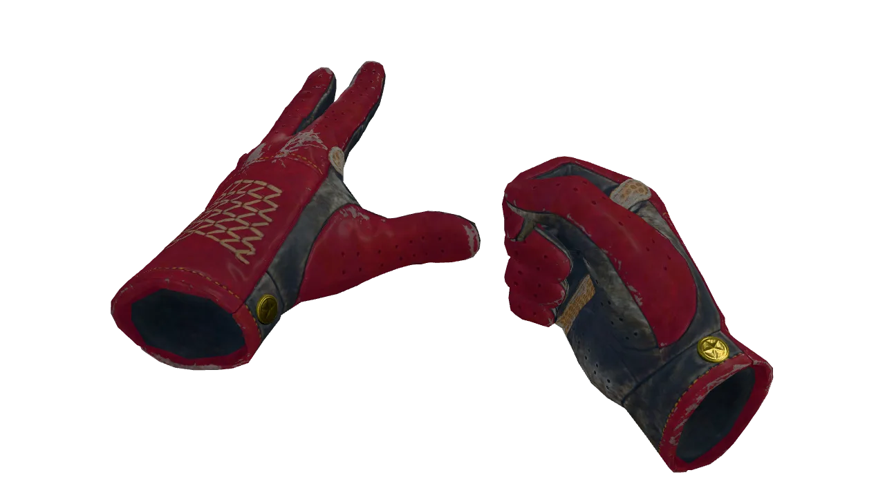 ★ Driver Gloves | Rezan the Red (Field-Tested) — Dust II light, front