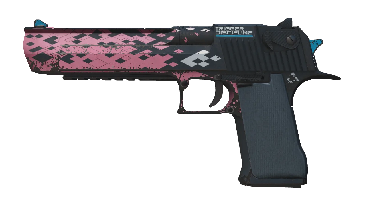 StatTrak™ Desert Eagle | Trigger Discipline (Battle-Scarred) — Dust II light, front
