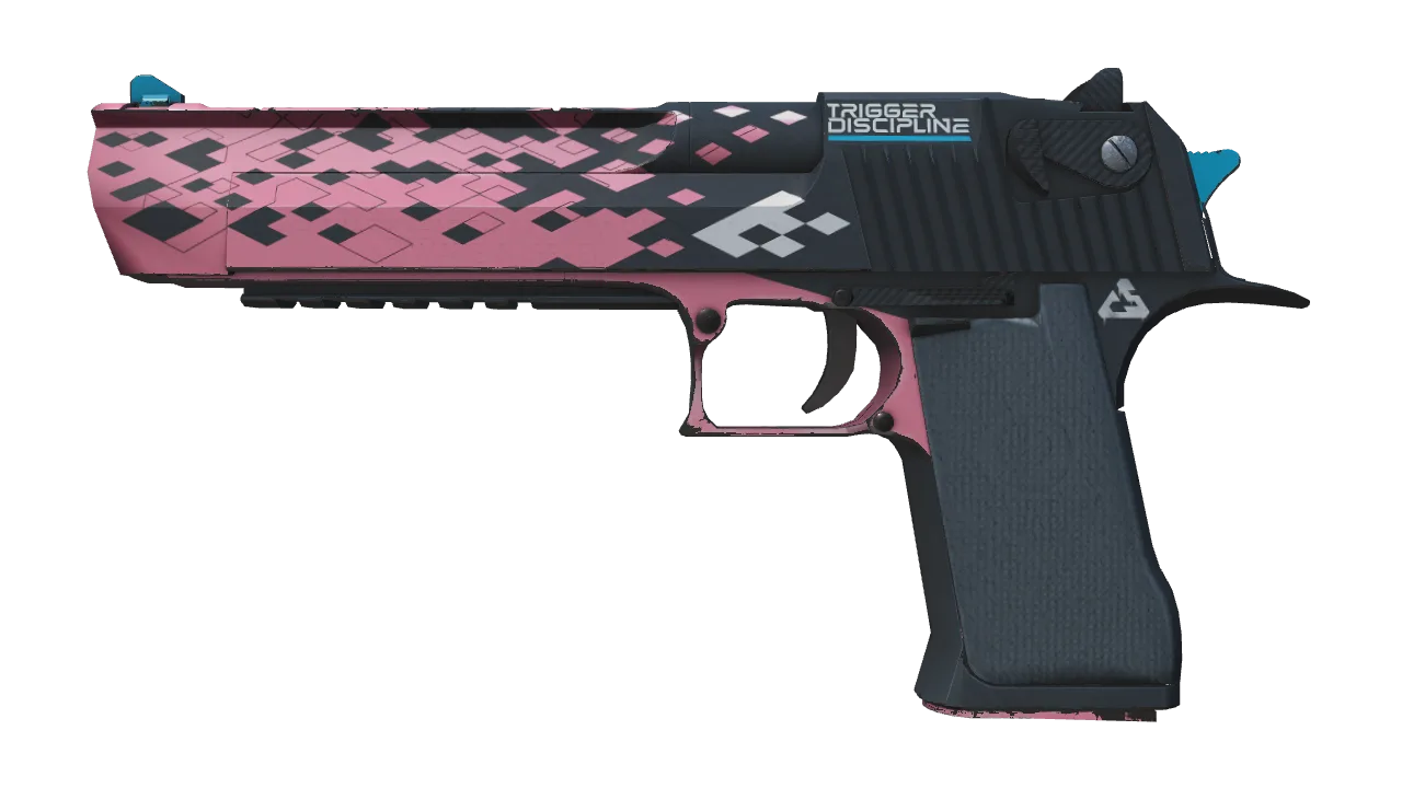 StatTrak™ Desert Eagle | Trigger Discipline (Minimal Wear) — Dust II light, front