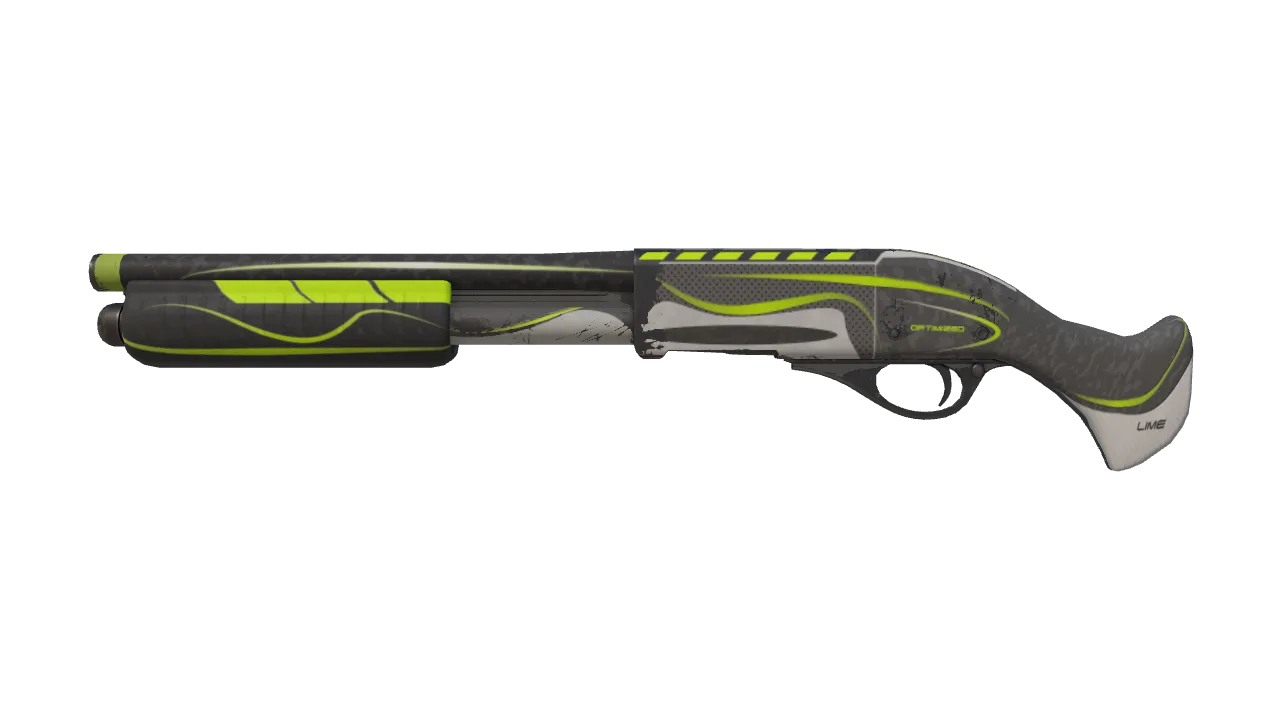 Sawed-Off | Limelight (Field-Tested) — Dust II light, front
