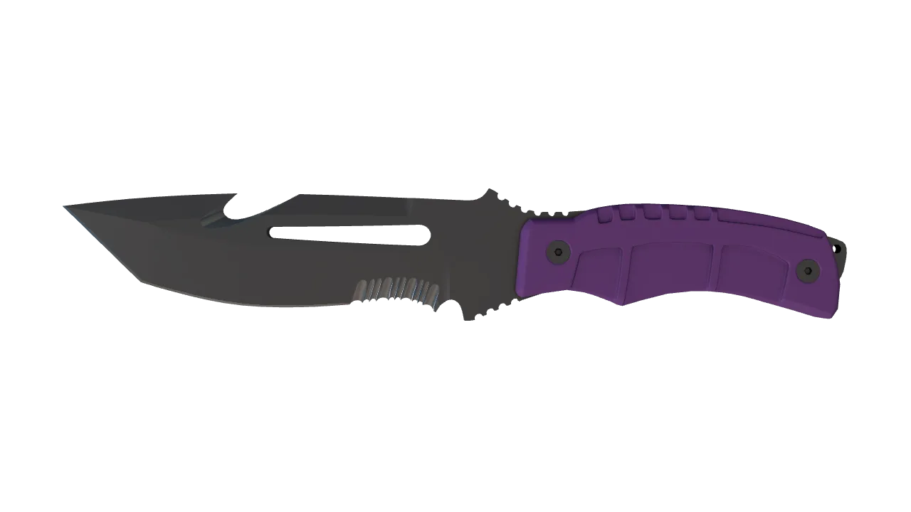 ★ Survival Knife | Ultraviolet (Factory New) — Dust II light, front