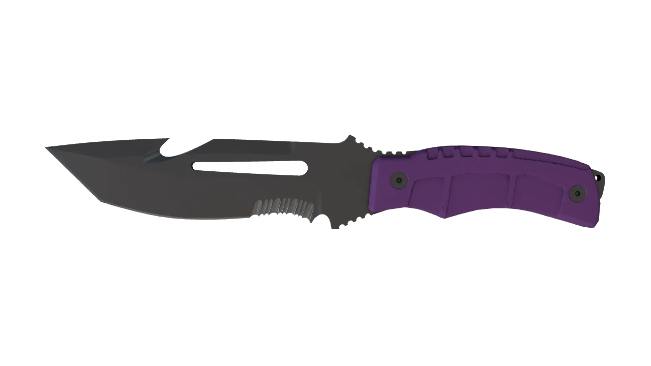 ★ Survival Knife | Ultraviolet (Field-Tested) — Dust II light, front