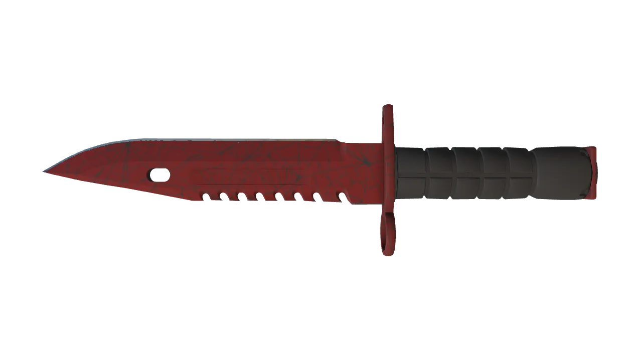 M9 Bayonet | Crimson Web seed #449, back