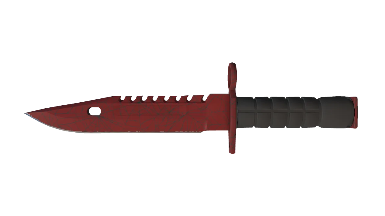 M9 Bayonet | Crimson Web seed #952, front