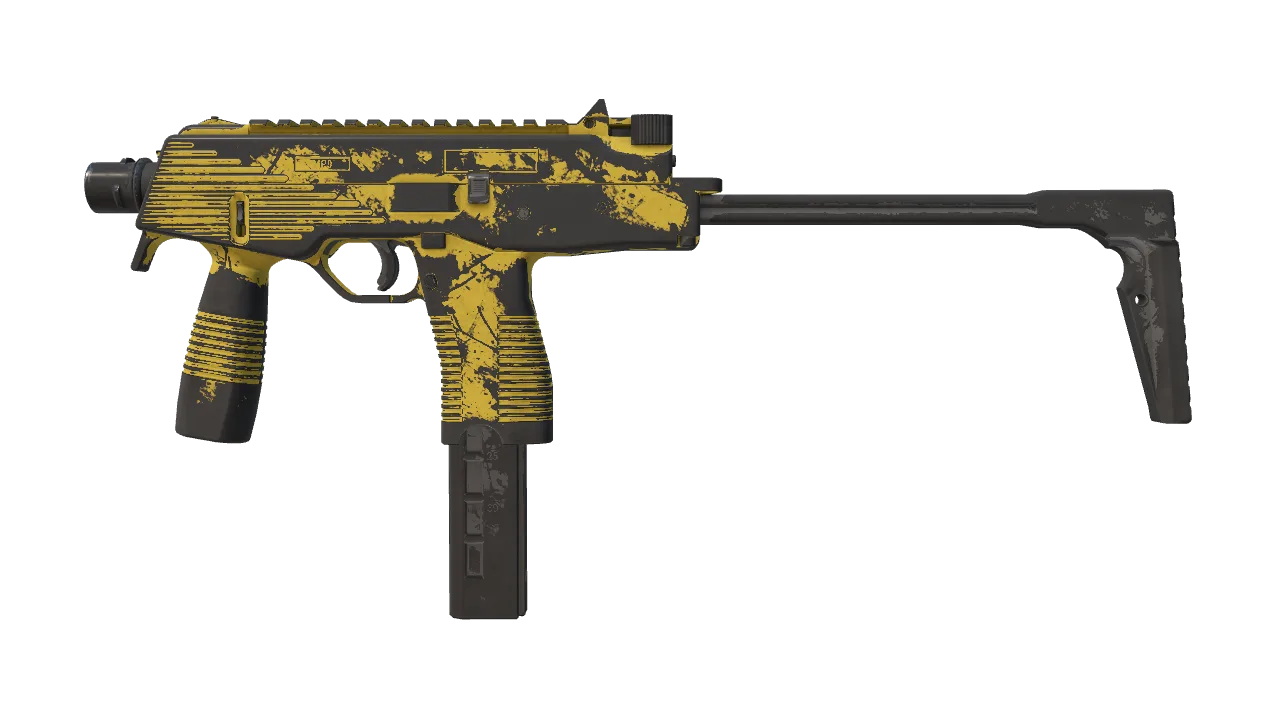MP9 | Bulldozer (Battle-Scarred) — Dust II light, front