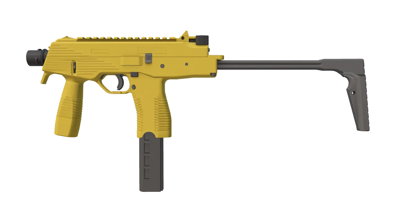 MP9 | Bulldozer (Factory New) — Dust II light, front