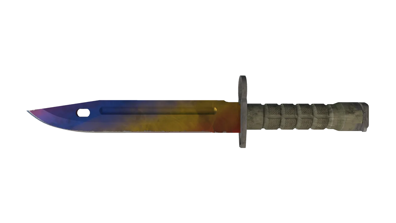 ★ Bayonet | Marble Fade (Minimal Wear) — Dust II light, front