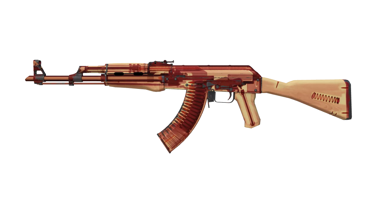 AK-47 | X-Ray (Field-Tested) — Dust II light, front