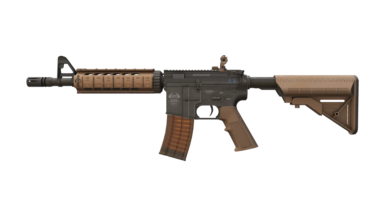 M4A4 | Poly Mag (Factory New) — Dust II light, front