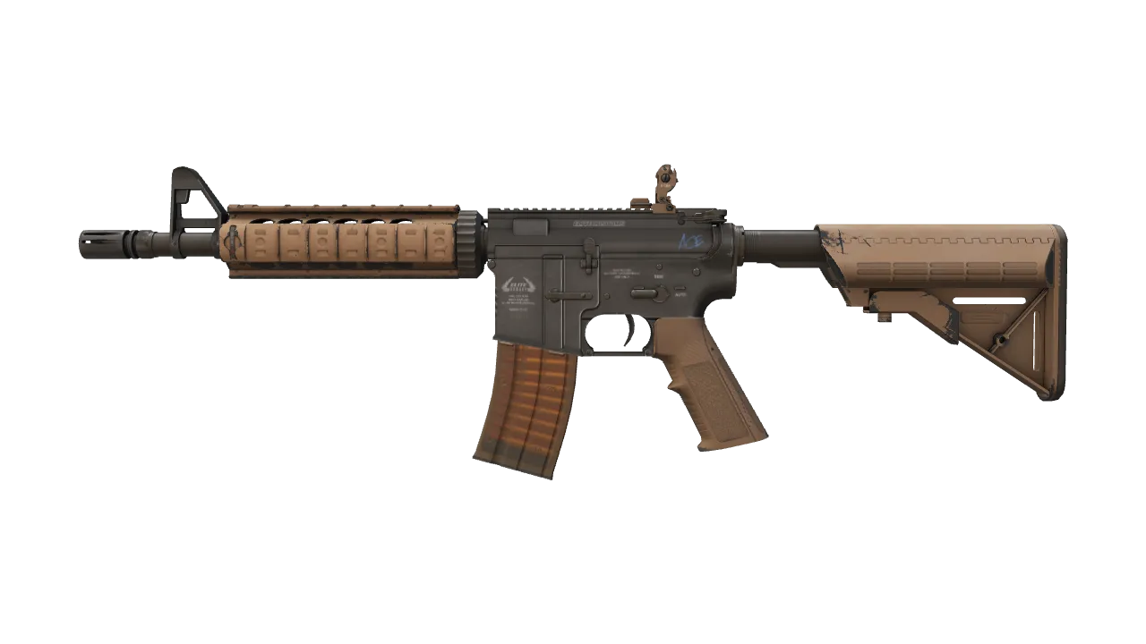 StatTrak™ M4A4 | Poly Mag (Field-Tested) — Dust II light, front