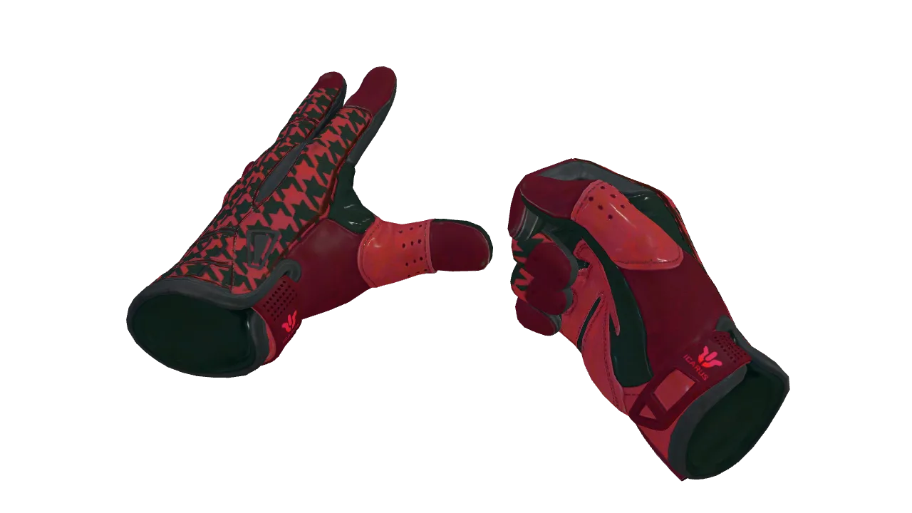 ★ Sport Gloves | Scarlet Shamagh (Minimal Wear) — Dust II light, front