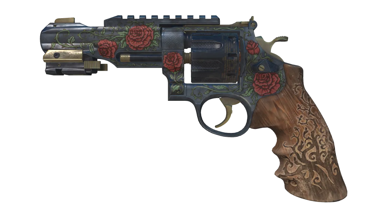 R8 Revolver | Tango (Minimal Wear) — Dust II light, front