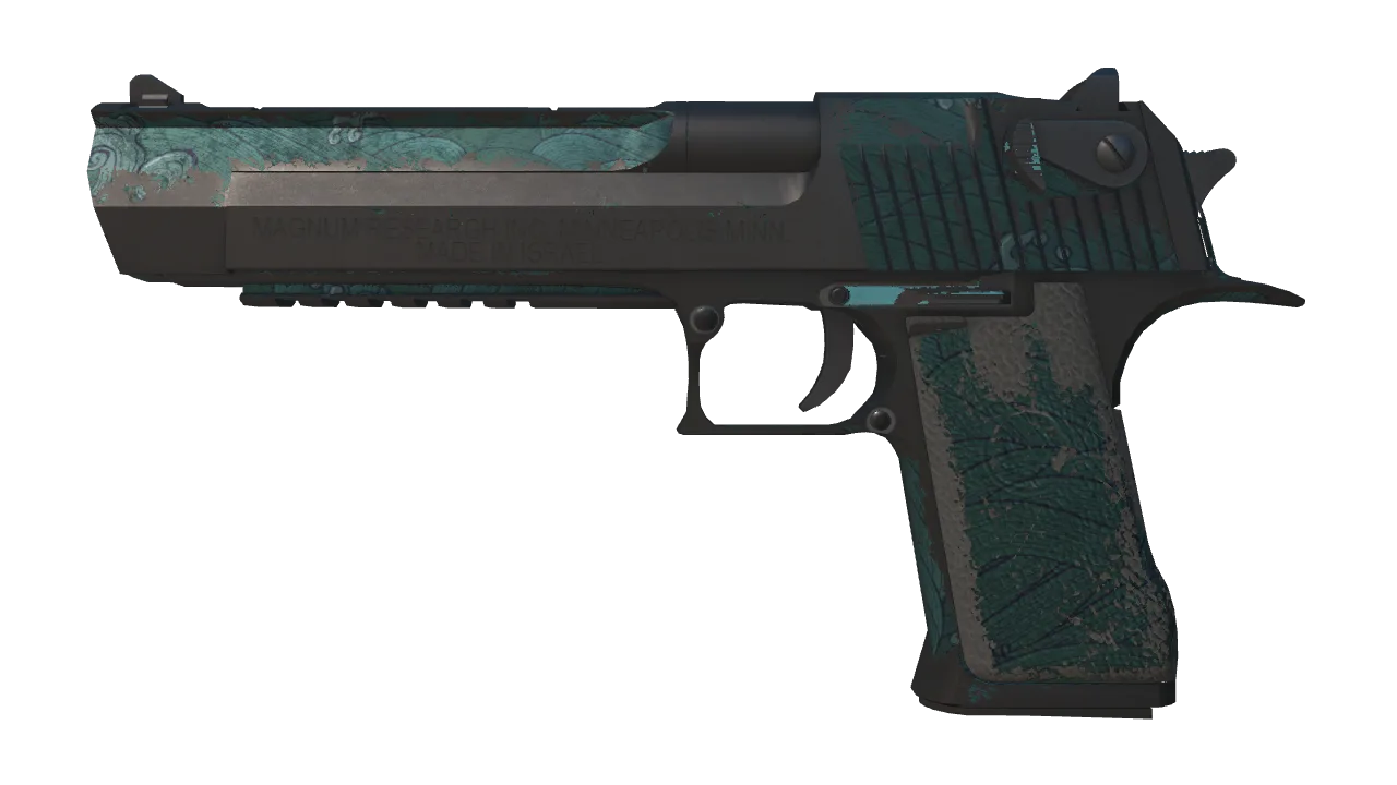 Desert Eagle | Midnight Storm (Battle-Scarred) — Dust II light, front