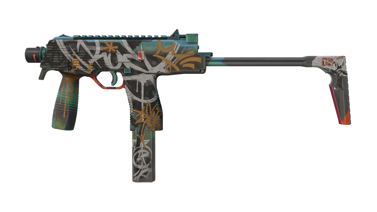 MP9 | Urban Sovereign (Minimal Wear) — Dust II light, front