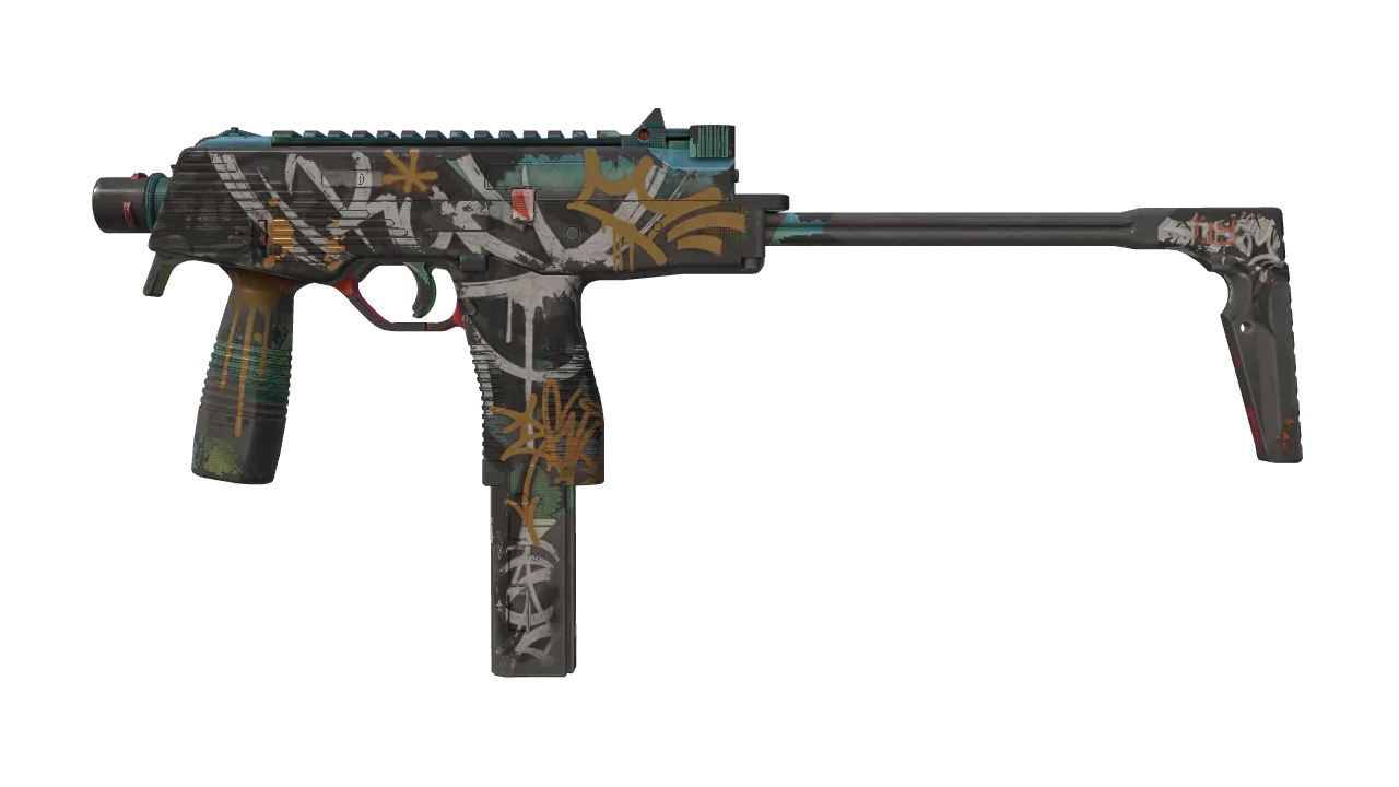 MP9 | Urban Sovereign (Well-Worn) — Dust II light, front