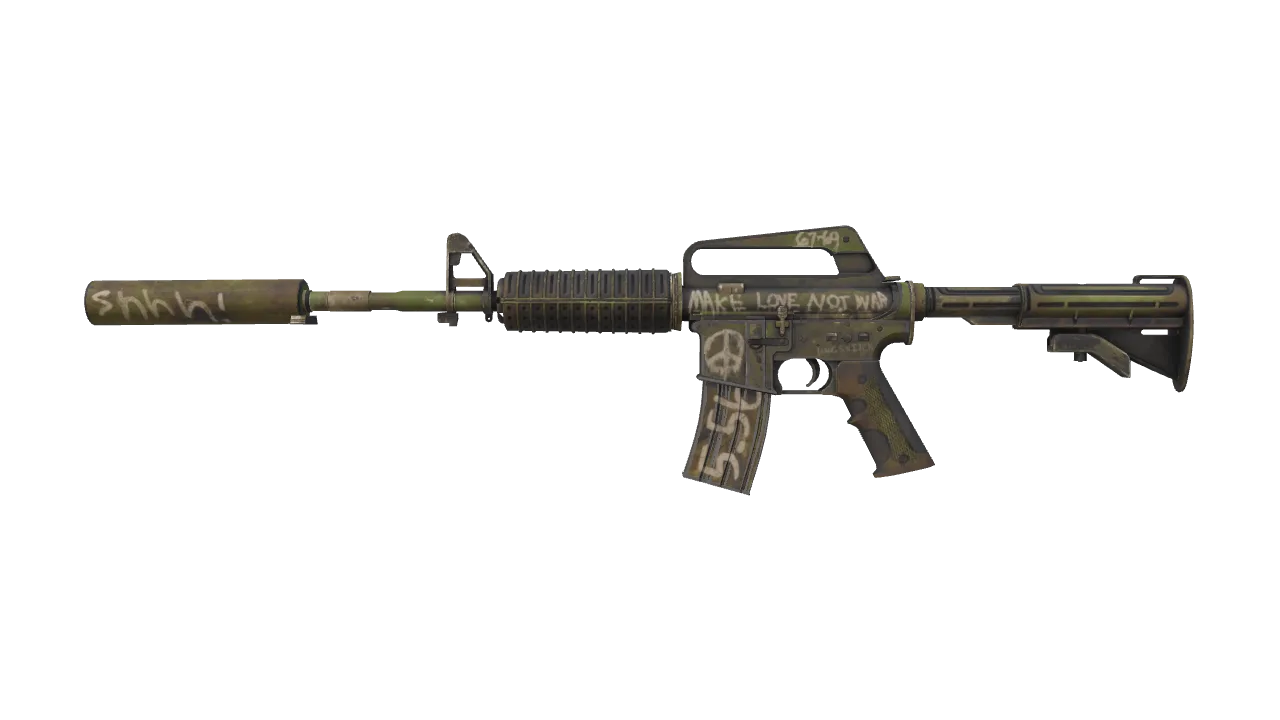 M4A1-S | Flashback (Minimal Wear) — Dust II light, front