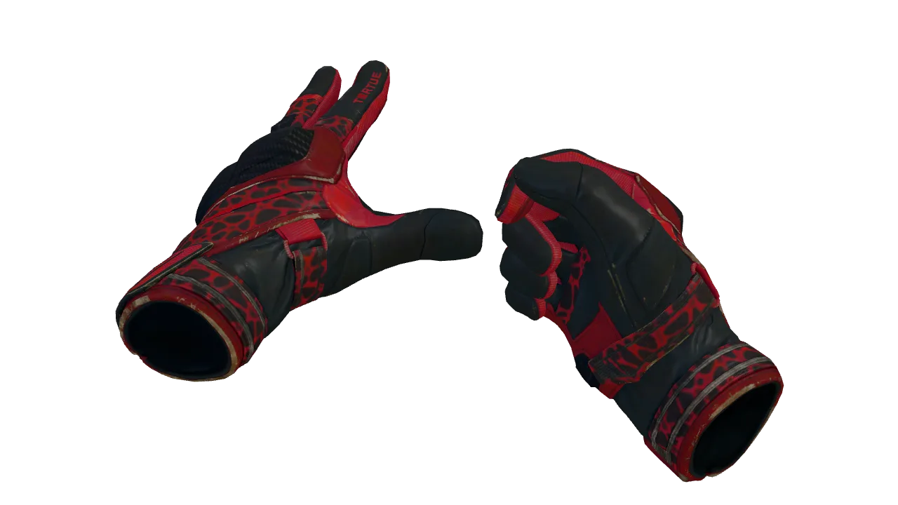 ★ Moto Gloves | Blood Pressure (Field-Tested) — Dust II light, front