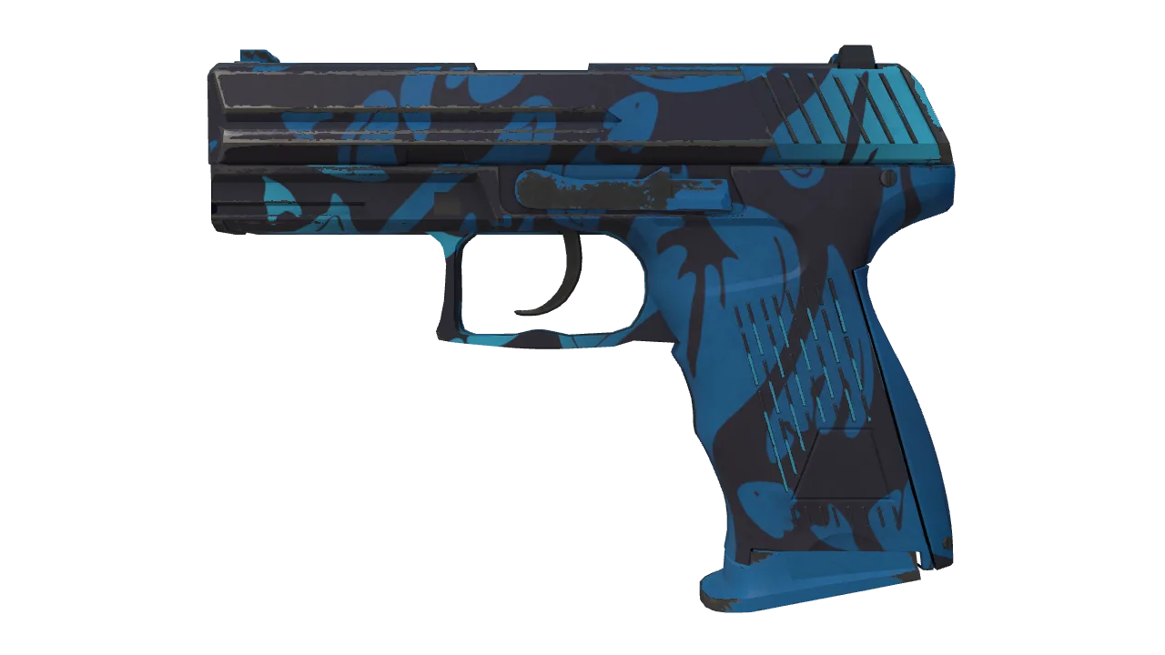 P2000 | Oceanic (Minimal Wear) — Dust II light, front