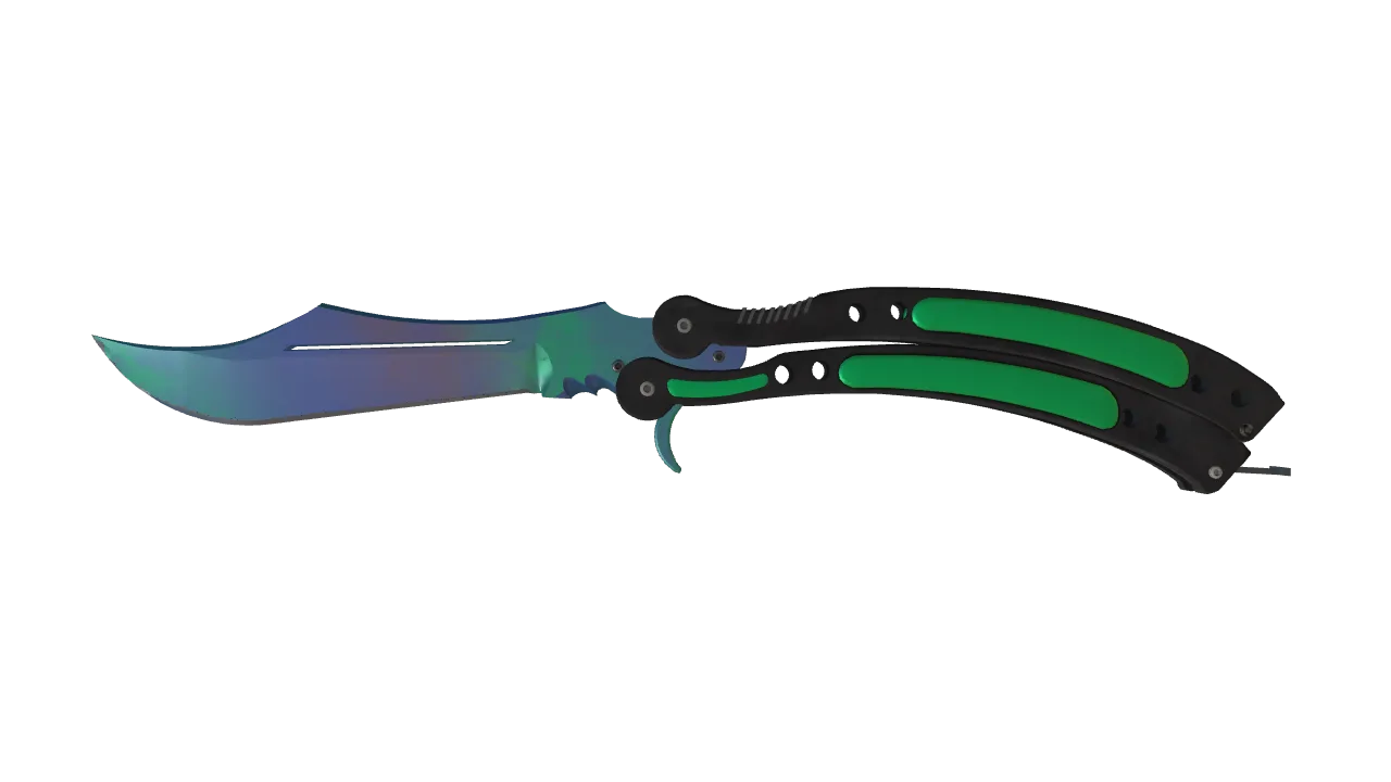 ★ Butterfly Knife | Gamma Doppler (Phase 1) (Factory New) — Dust II light, front