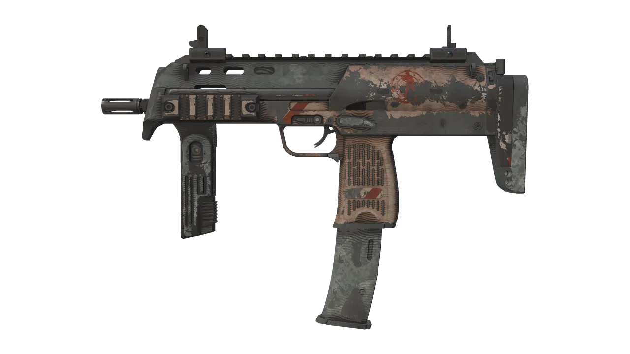 MP7 | Special Delivery (Battle-Scarred) — Dust II light, front