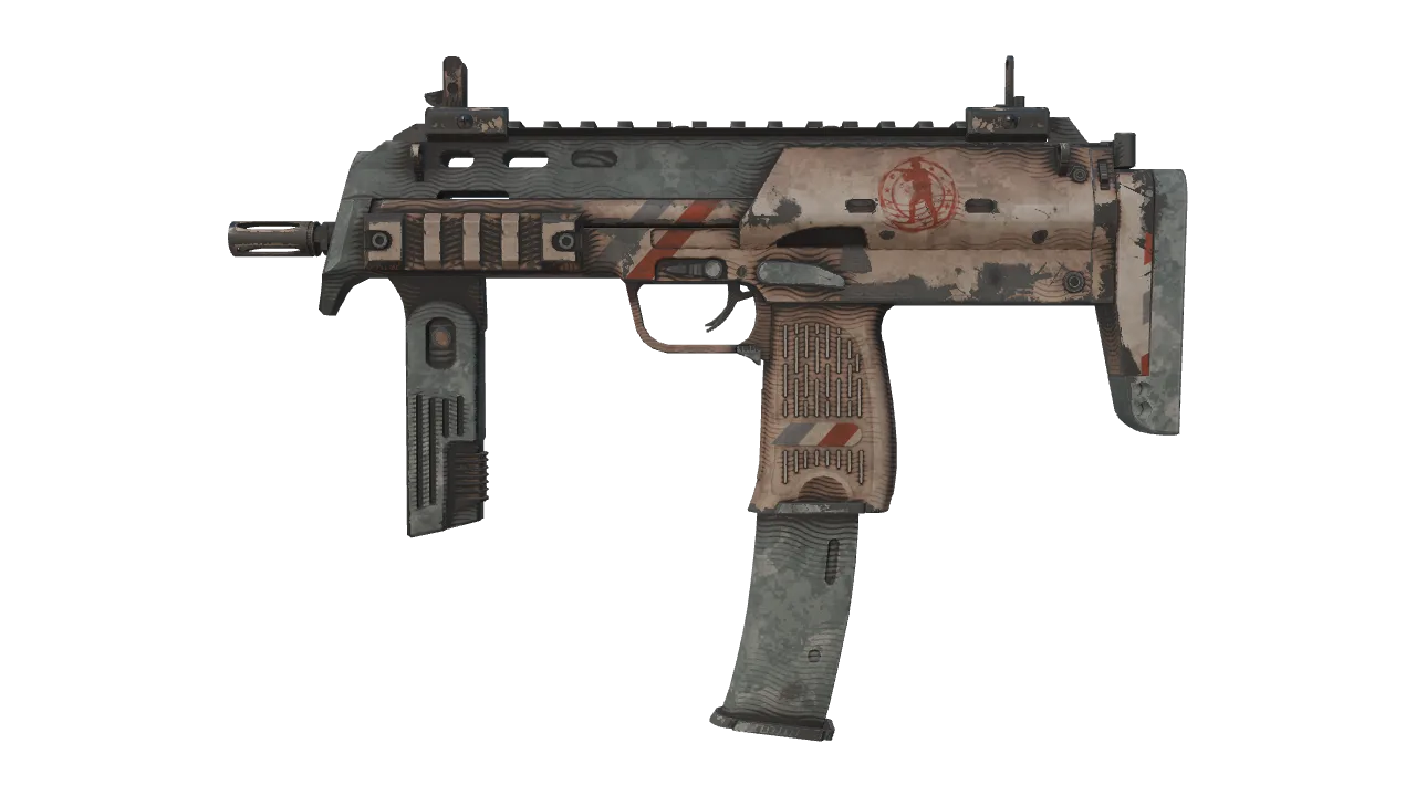 StatTrak™ MP7 | Special Delivery (Field-Tested) — Dust II light, front