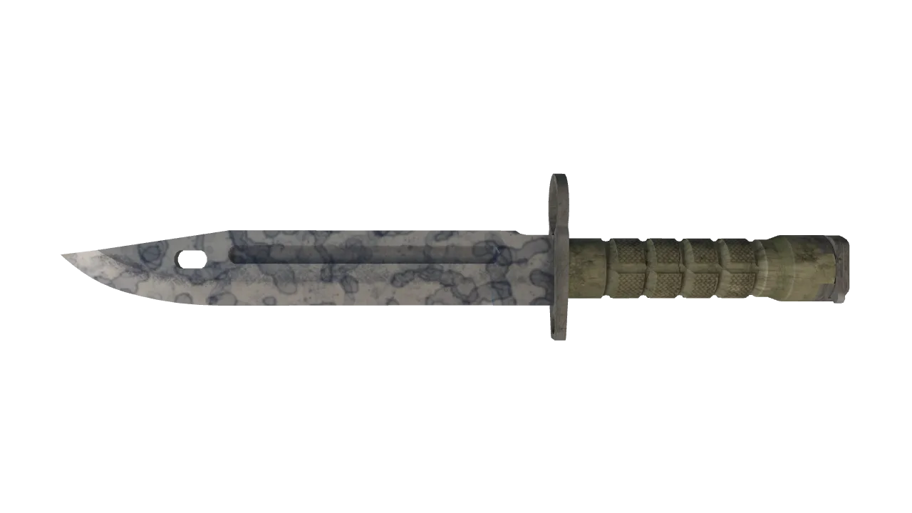 StatTrak™ ★ Bayonet | Stained (Field-Tested) — Dust II light, front