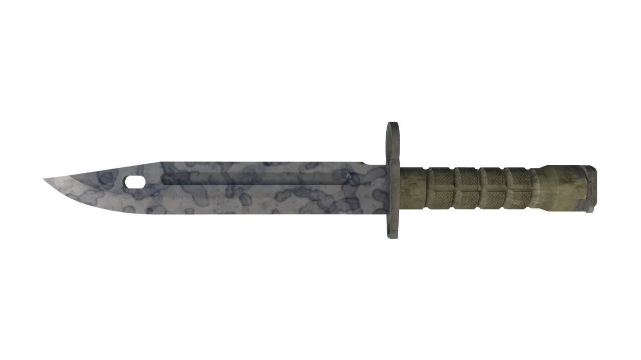 StatTrak™ ★ Bayonet | Stained (Minimal Wear) — Dust II light, front