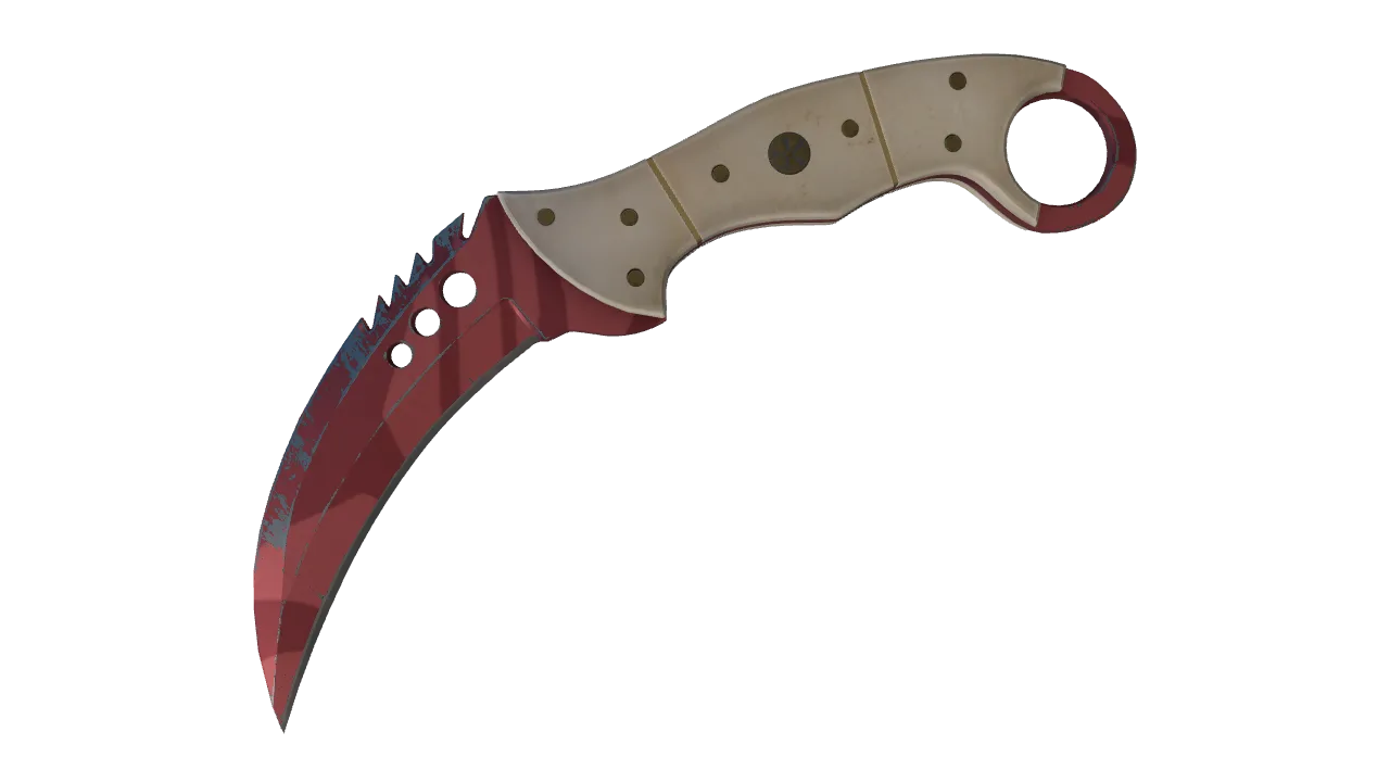 ★ Talon Knife | Slaughter (Field-Tested) — Dust II light, front