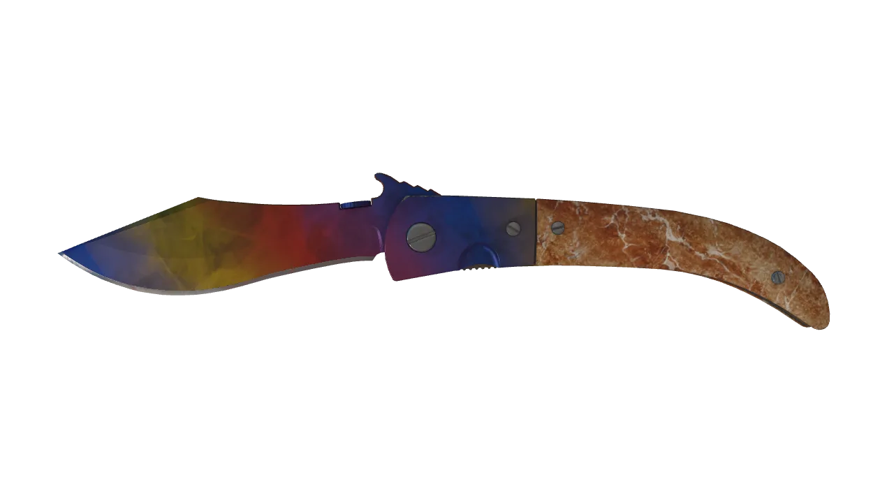 ★ Navaja Knife | Marble Fade (Minimal Wear) — Dust II light, front