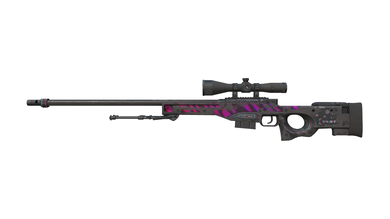 AWP | Chromatic Aberration (Battle-Scarred) — Dust II light, front