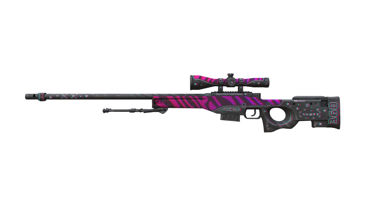 AWP | Chromatic Aberration (Minimal Wear) — Dust II light, front