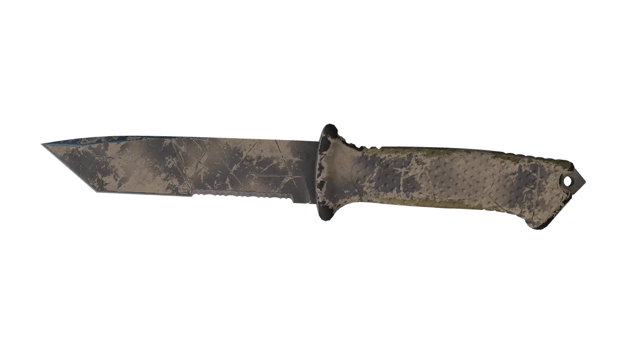 ★ Ursus Knife | Scorched (Battle-Scarred) — Dust II light, front