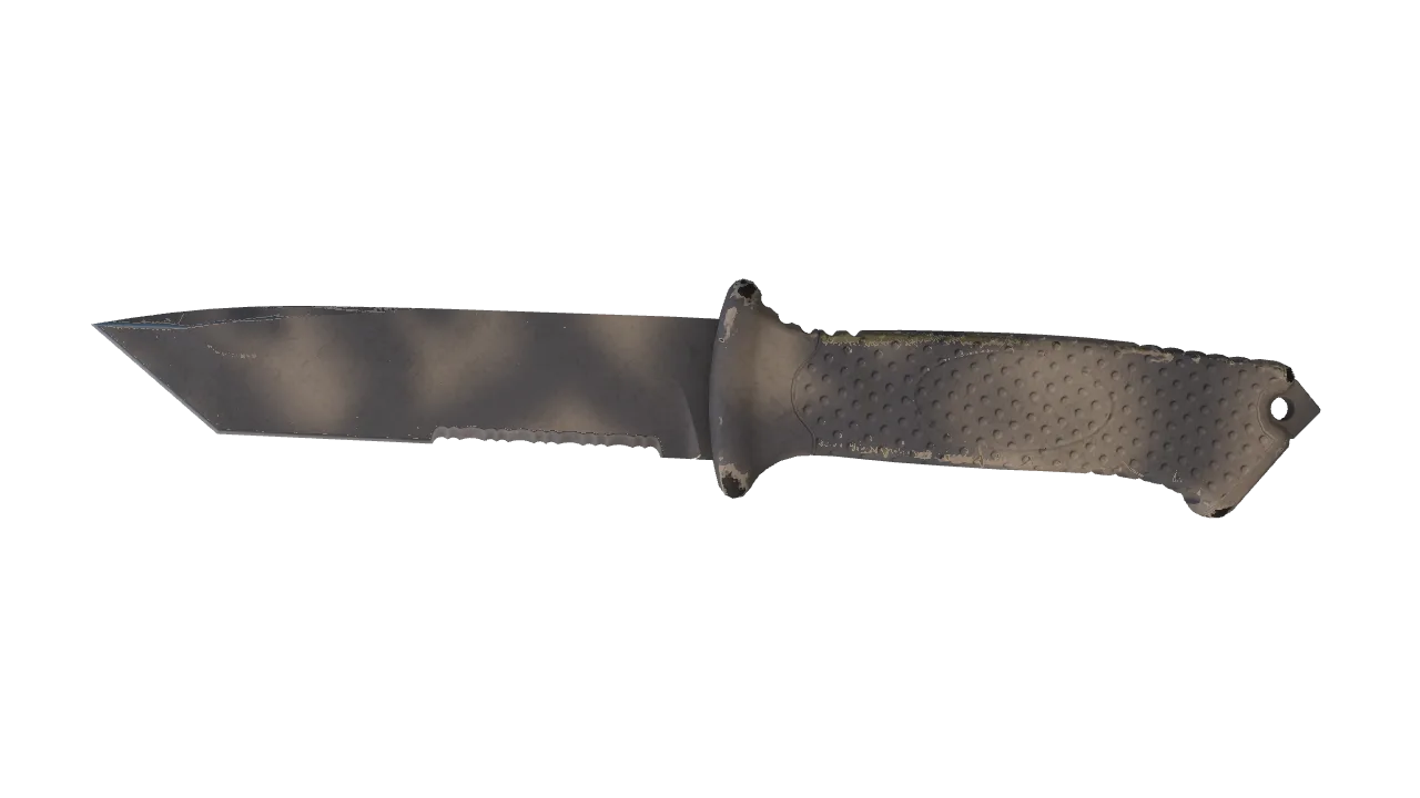 ★ Ursus Knife | Scorched (Well-Worn) — Dust II light, front