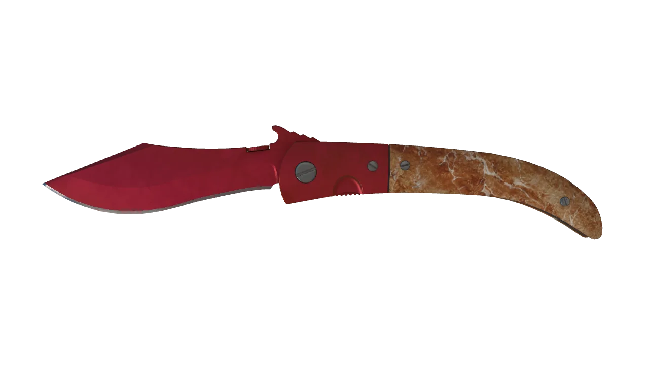 Navaja Knife | Doppler (Ruby) seed #128, front