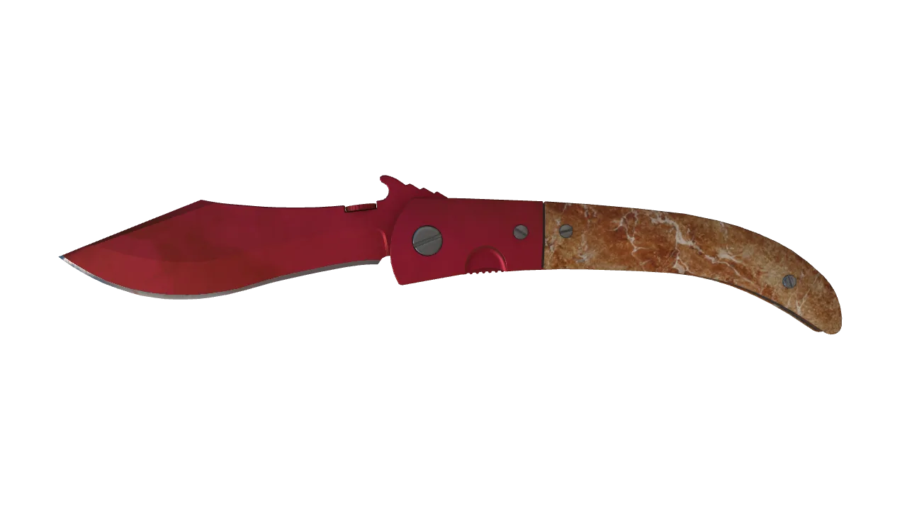 Navaja Knife | Doppler (Ruby) seed #14, front
