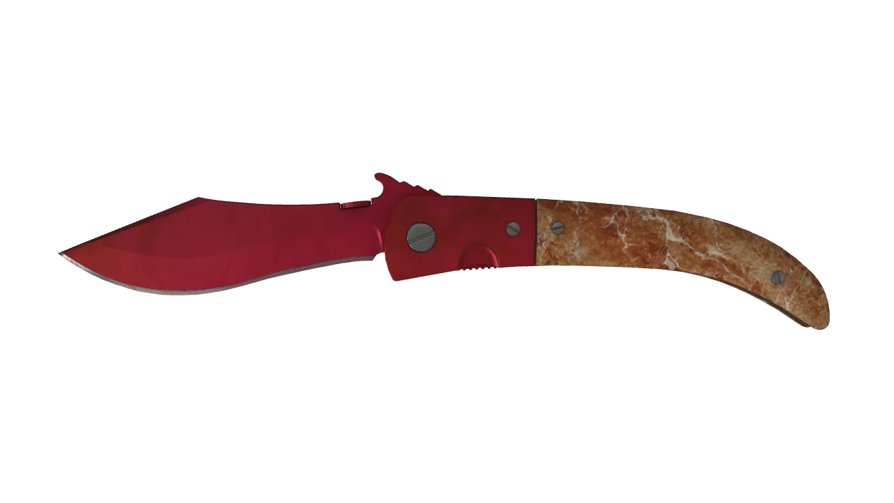 Navaja Knife | Doppler (Ruby) seed #219, front