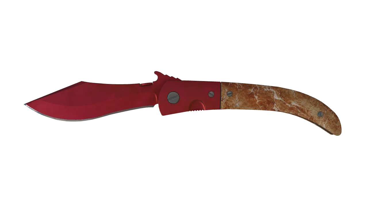 Navaja Knife | Doppler (Ruby) seed #316, front