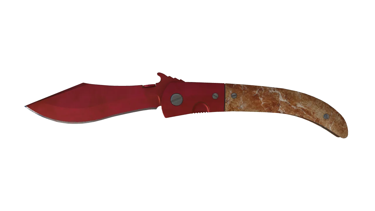 Navaja Knife | Doppler (Ruby) seed #380, front