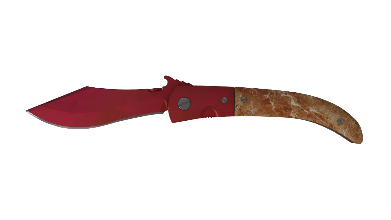 Navaja Knife | Doppler (Ruby) seed #498, front