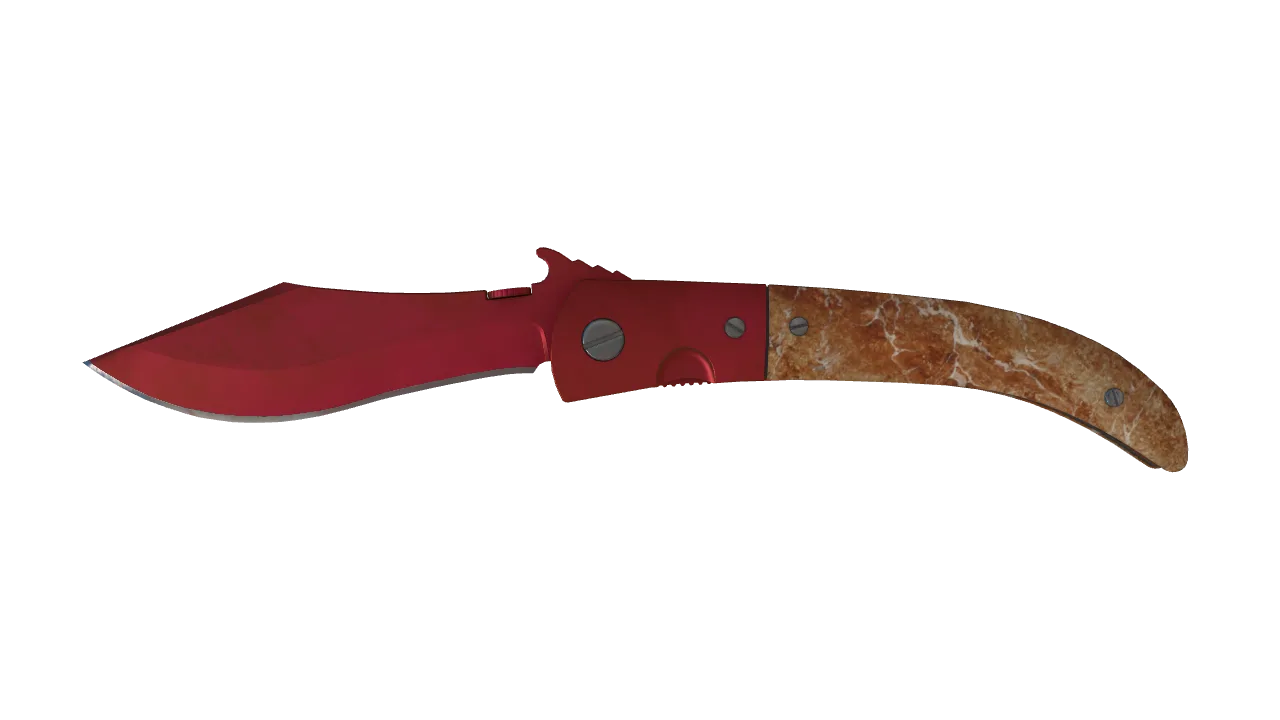 Navaja Knife | Doppler (Ruby) seed #550, front