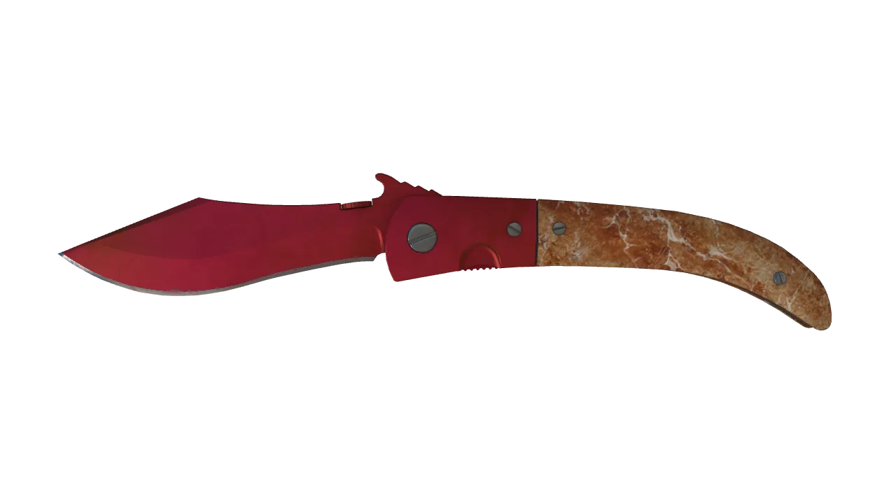 Navaja Knife | Doppler (Ruby) seed #6, front