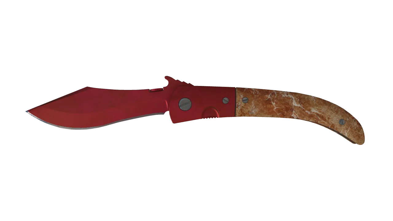 Navaja Knife | Doppler (Ruby) seed #664, front