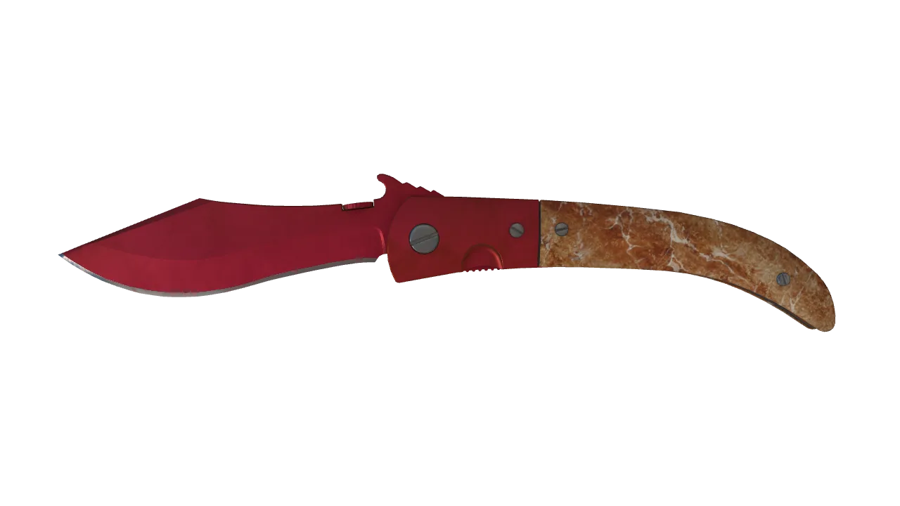 Navaja Knife | Doppler (Ruby) seed #671, front