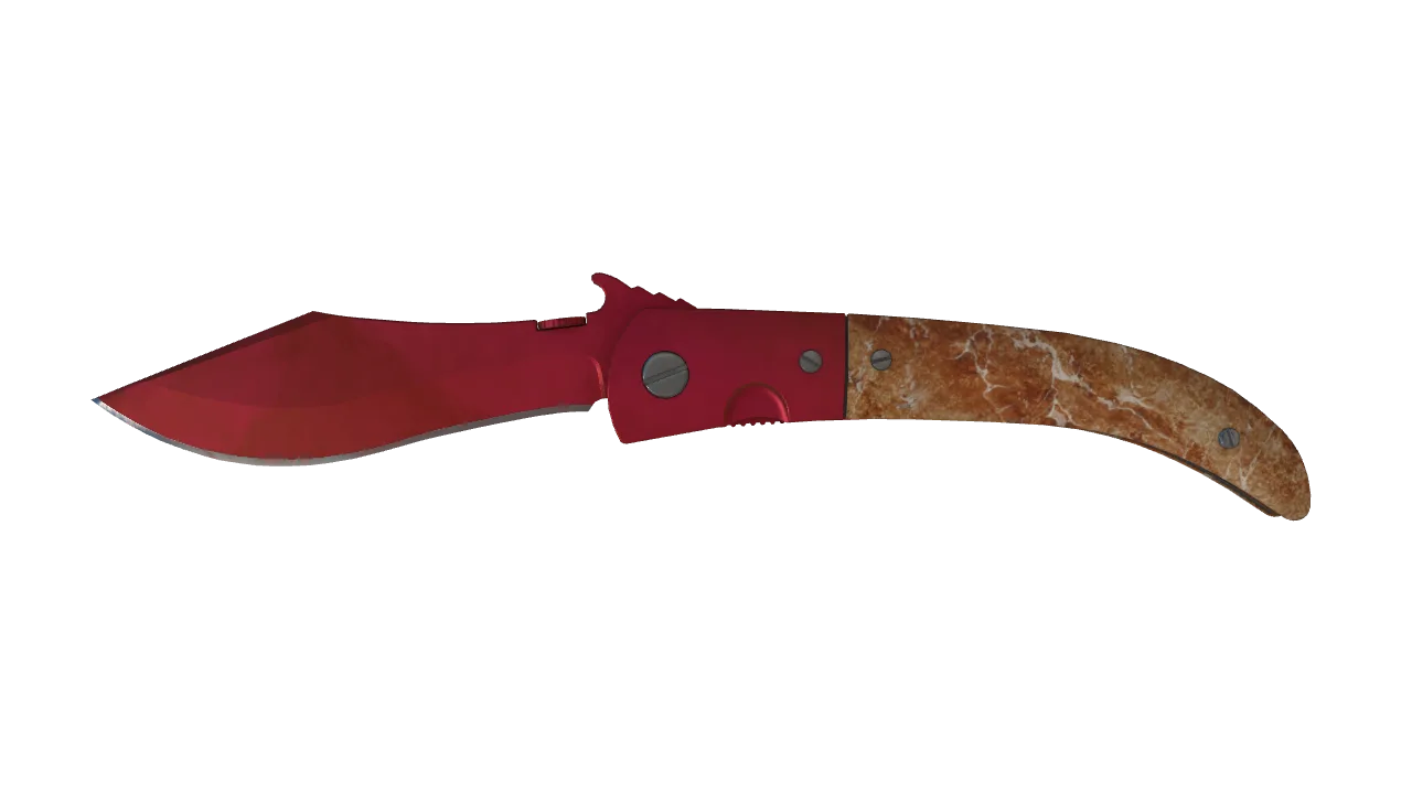 Navaja Knife | Doppler (Ruby) seed #706, front