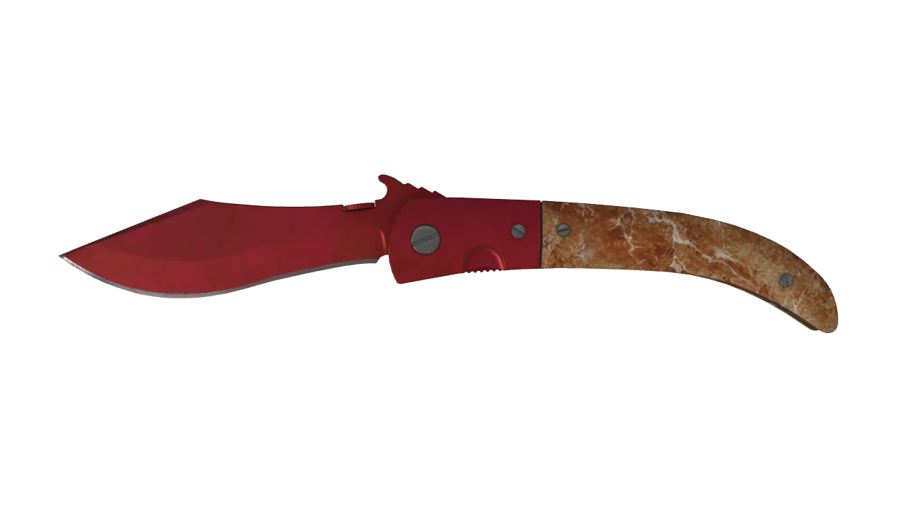 Navaja Knife | Doppler (Ruby) seed #832, front